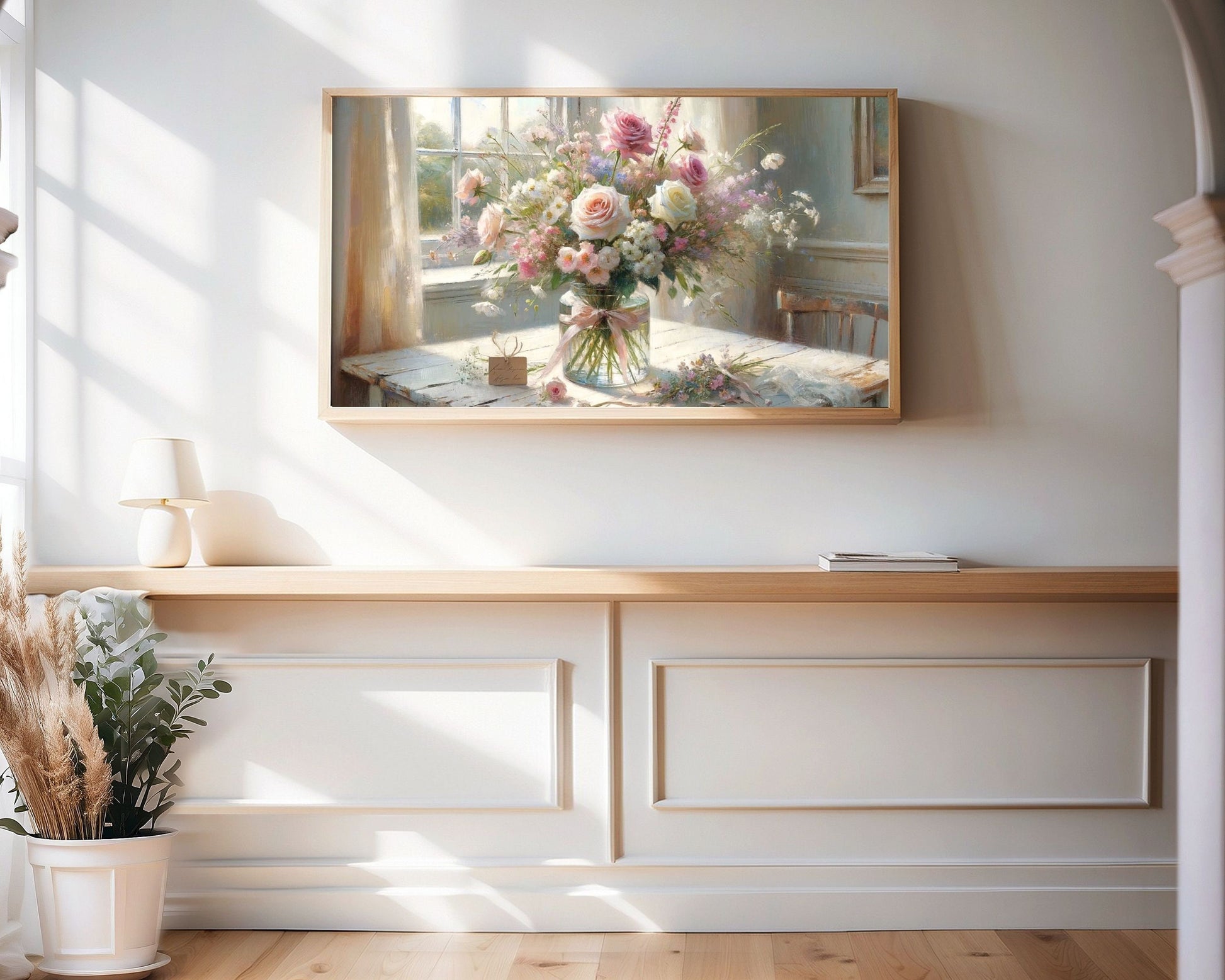 Mother's Day Flowers Painting Frame TV Art