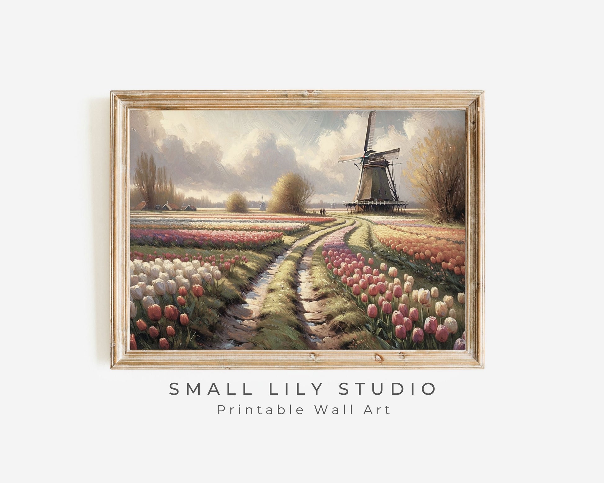 Tulips in Holland Printable Wall Art