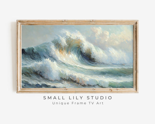 Wave Painting Frame TV Art