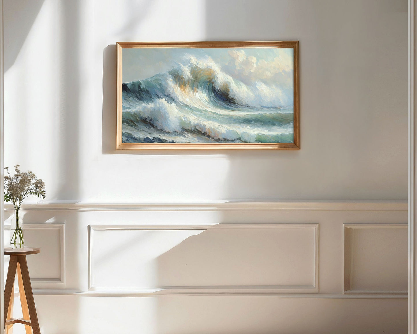 Wave Painting Frame TV Art