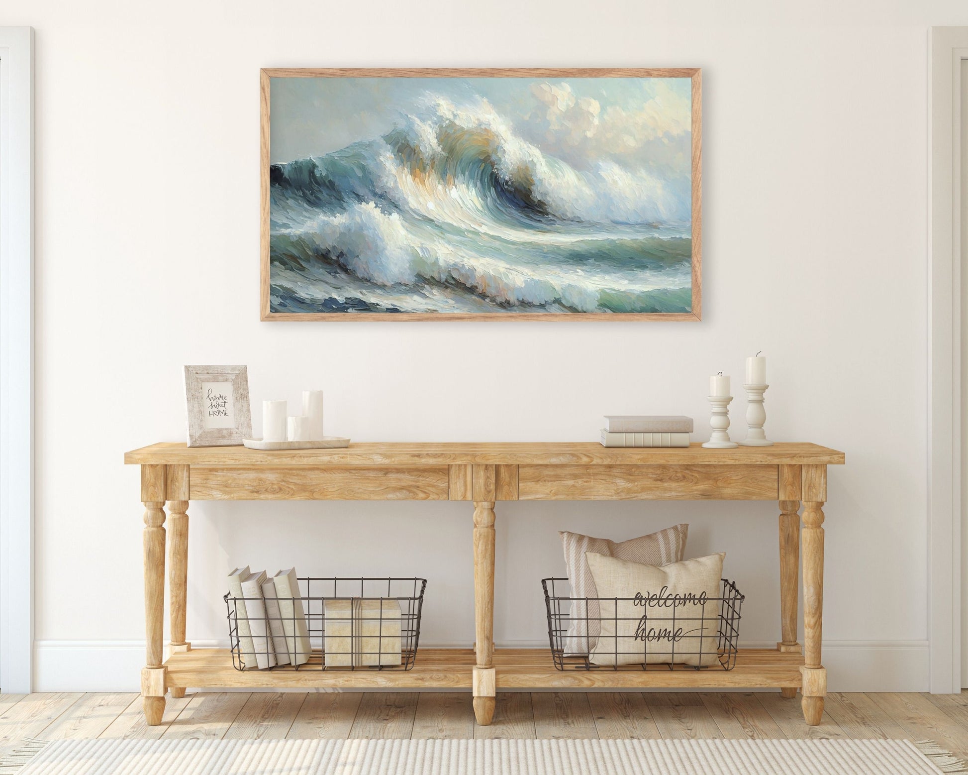 Wave Painting Frame TV Art