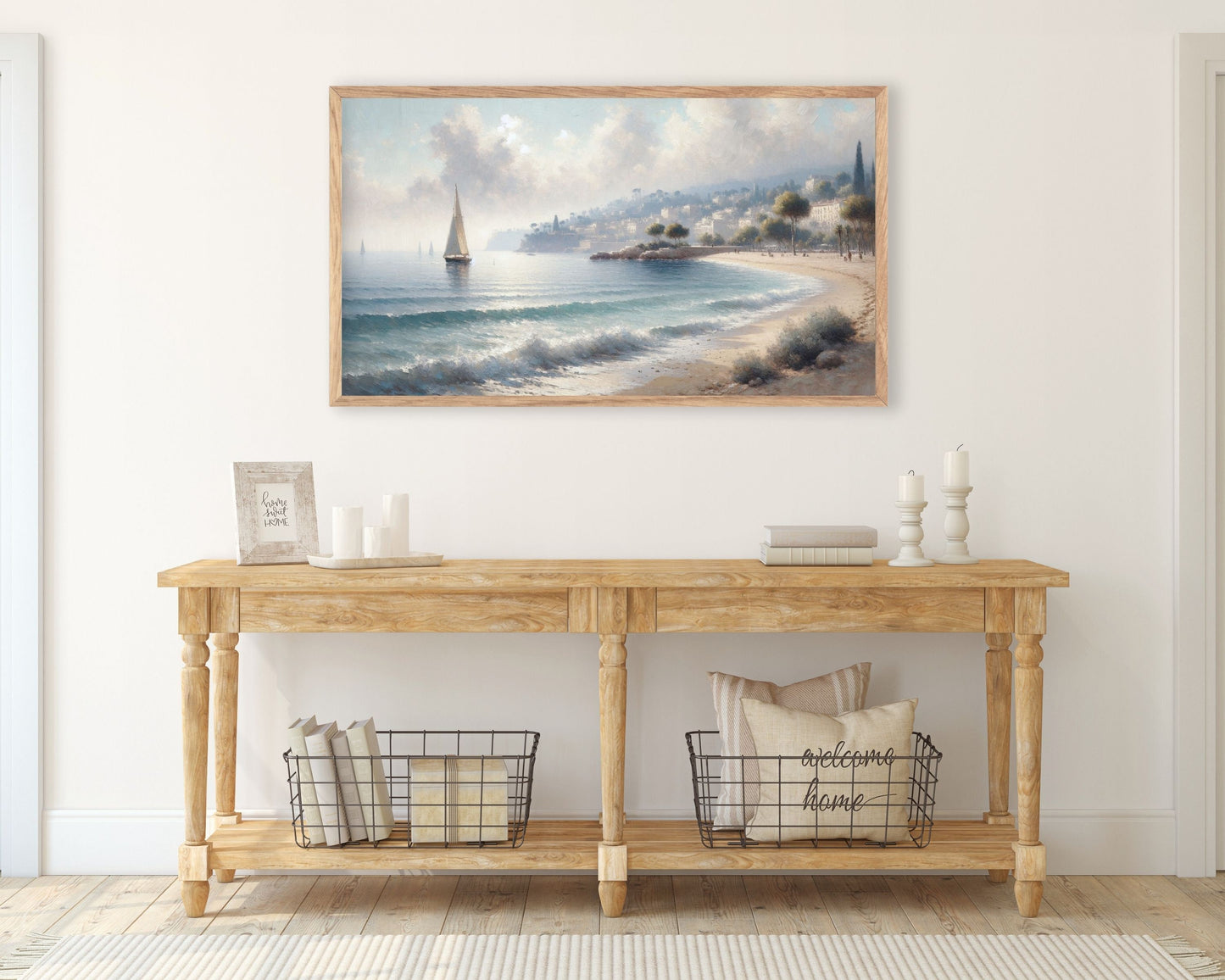 Coastal Painting Frame TV Art