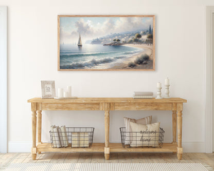 Coastal Painting Frame TV Art