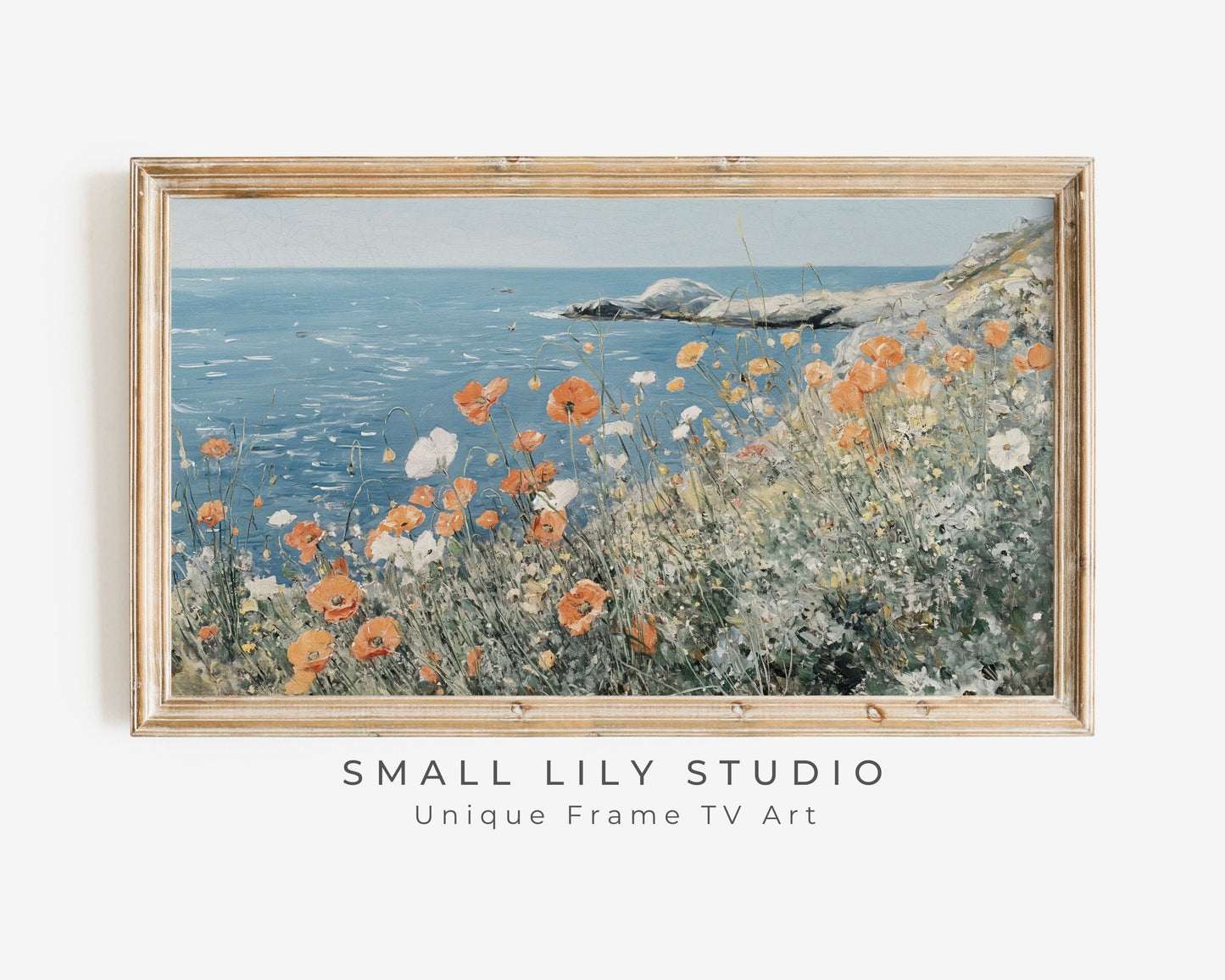 Wildflowers By The Sea Frame TV Art