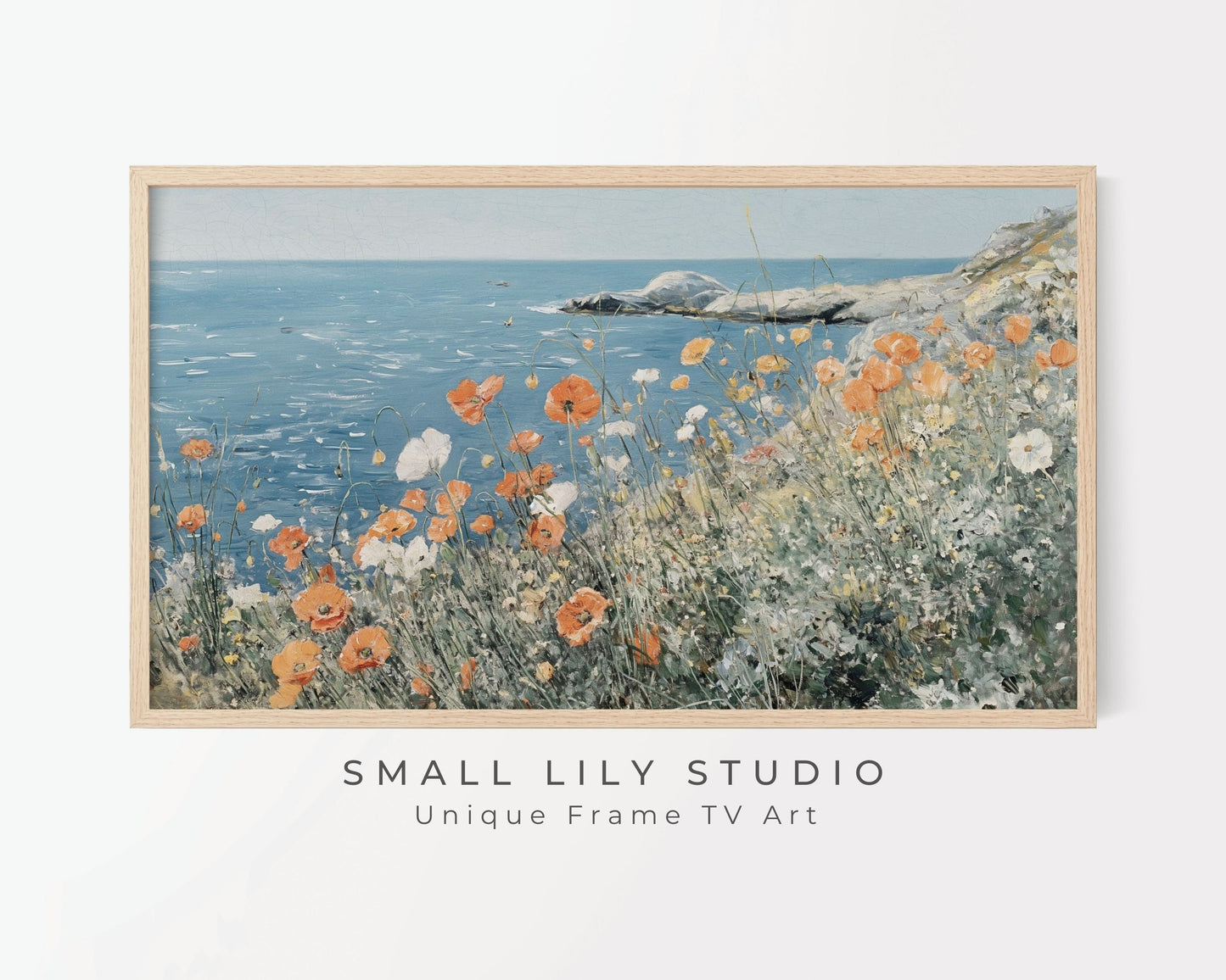 Wildflowers By The Sea Frame TV Art