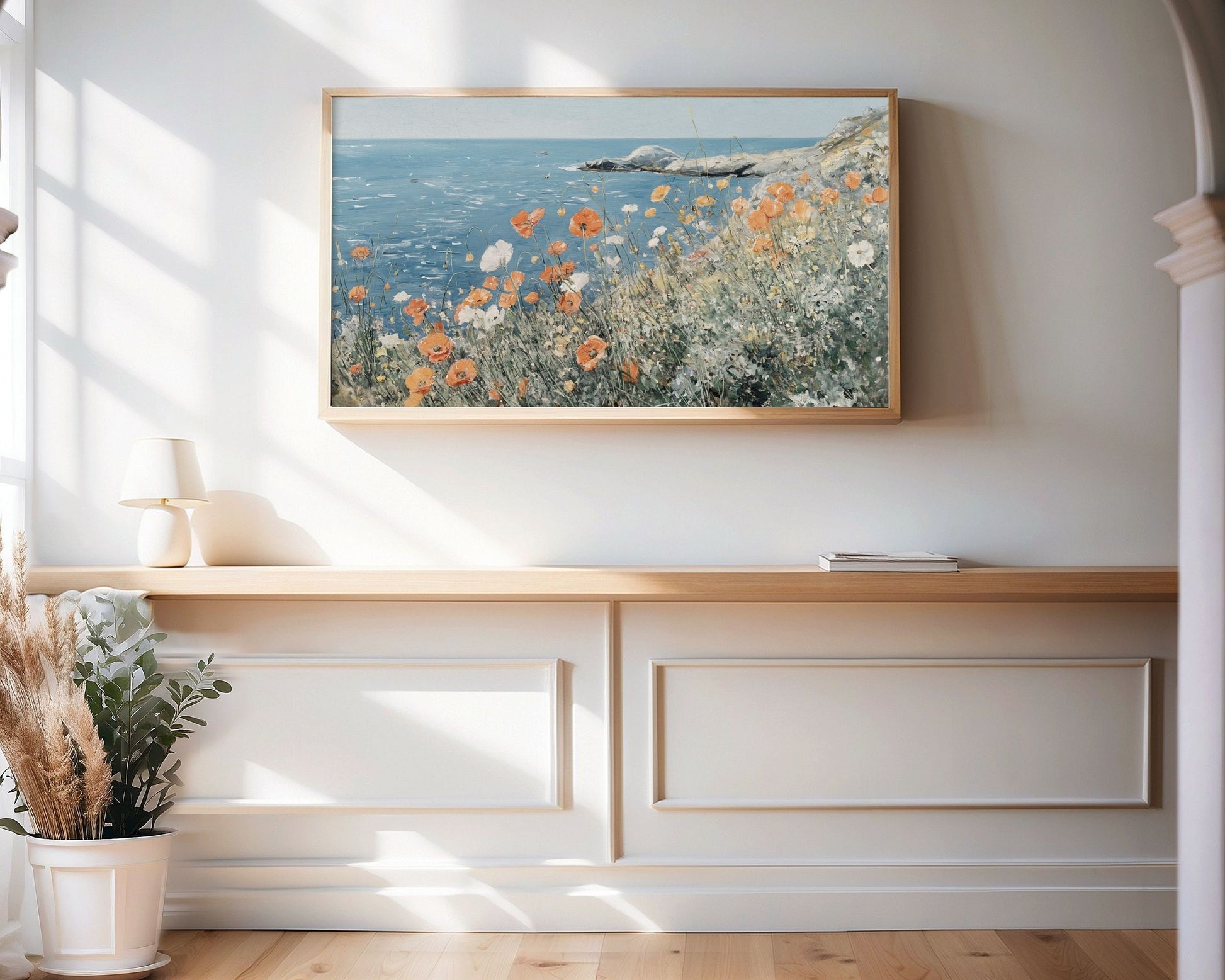 Wildflowers By The Sea Frame TV Art
