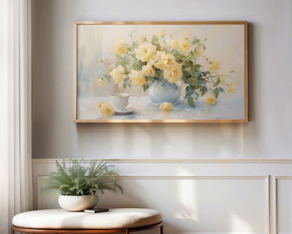 Yellow Roses Frame TV Art