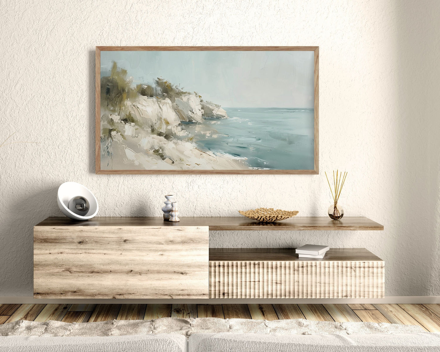 Summer Coastline Frame TV Art