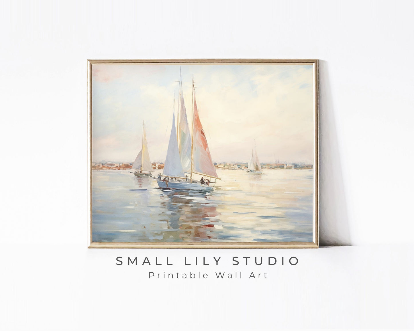 Summer Sailboats Printable Wall Art