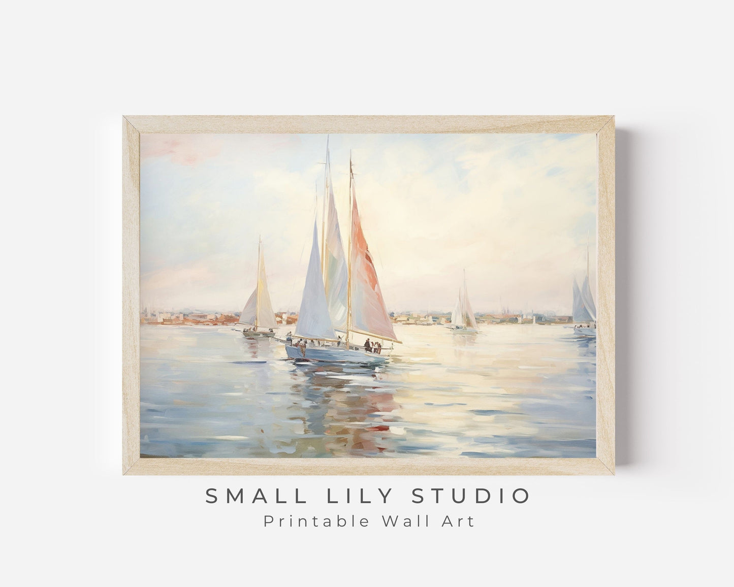Summer Sailboats Printable Wall Art