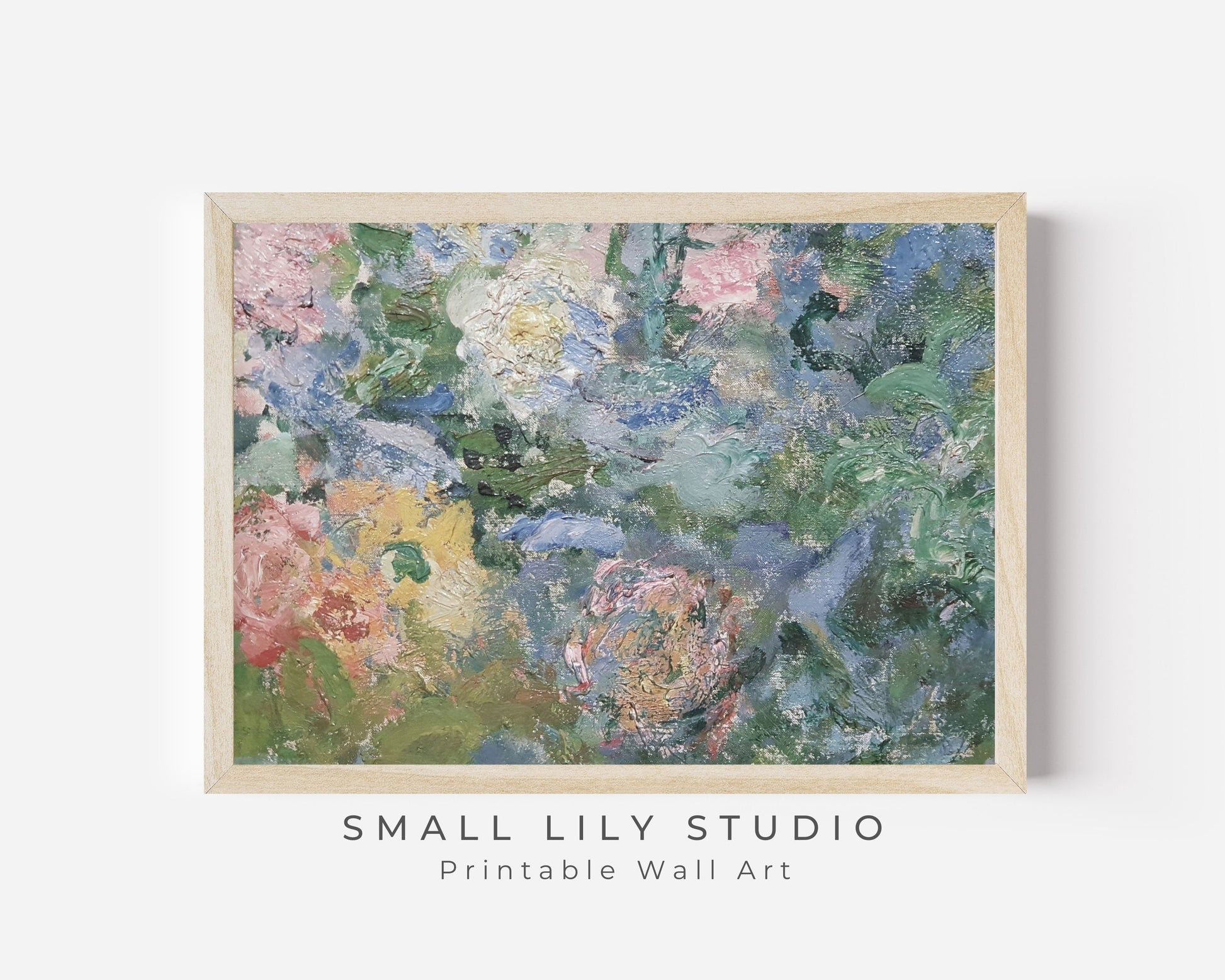 Abstract Textured Floral Printable Wall Art