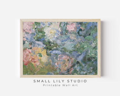 Abstract Textured Floral Printable Wall Art