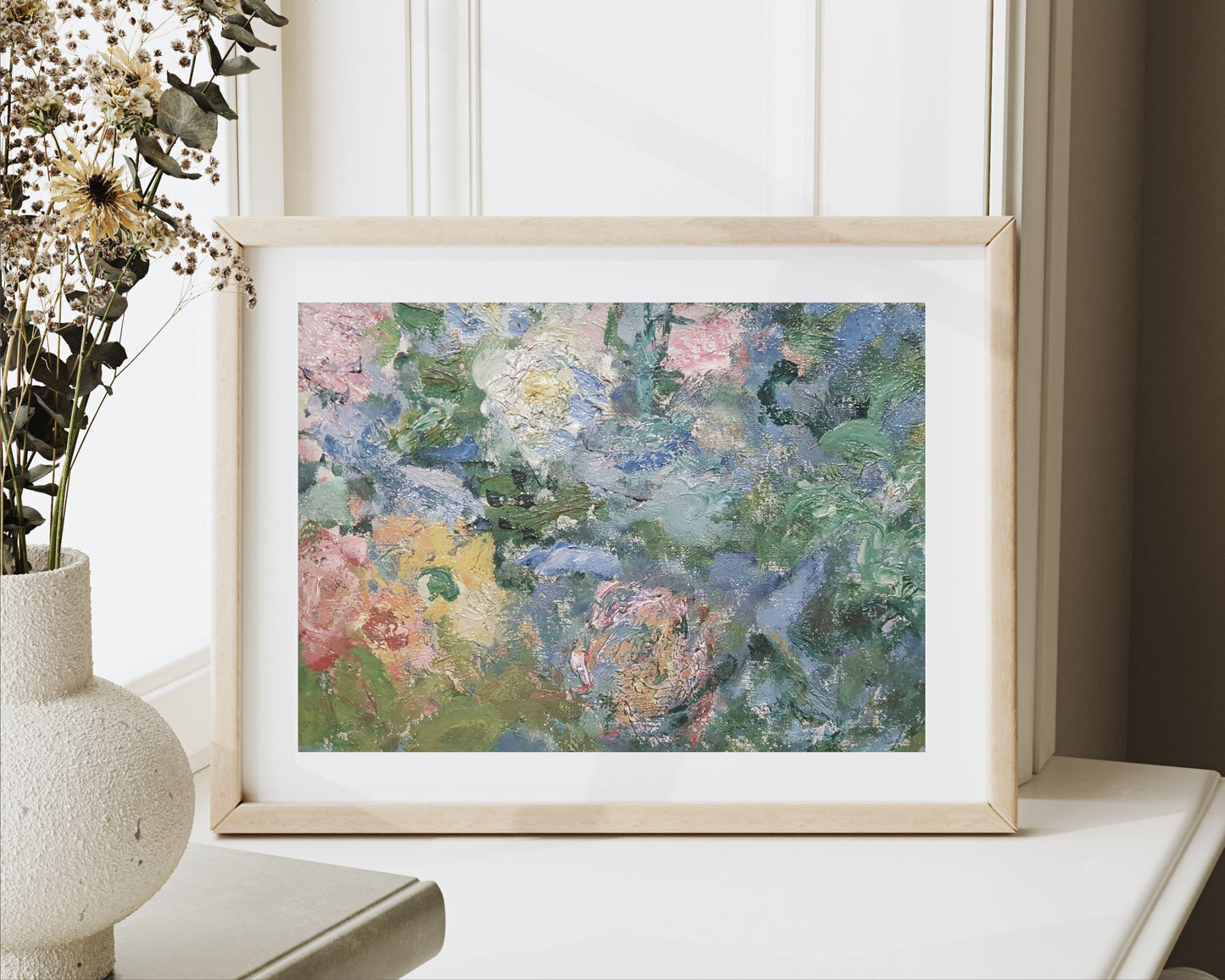 Abstract Textured Floral Printable Wall Art