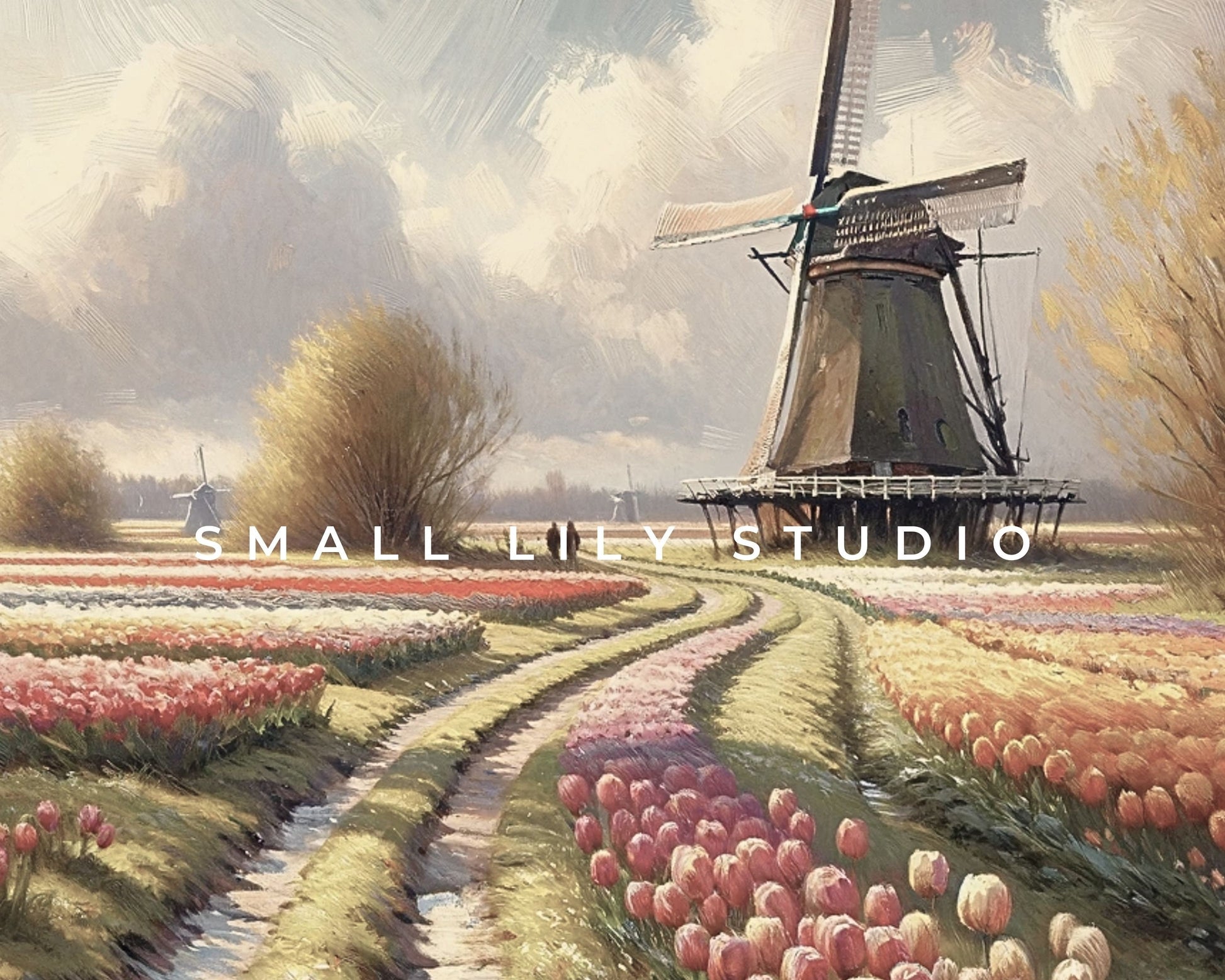 Tulips in Holland Printable Wall Art