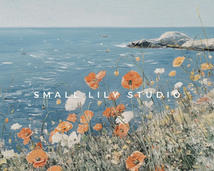 Wildflowers By The Sea Frame TV Art