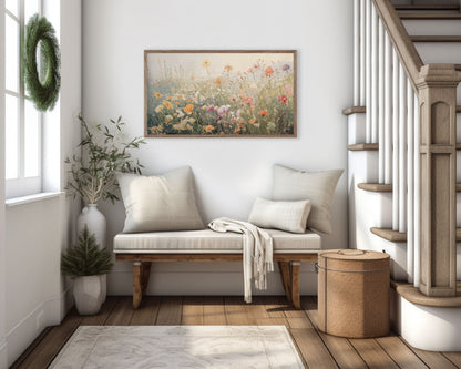 Summer Wildflower Field Frame TV Art