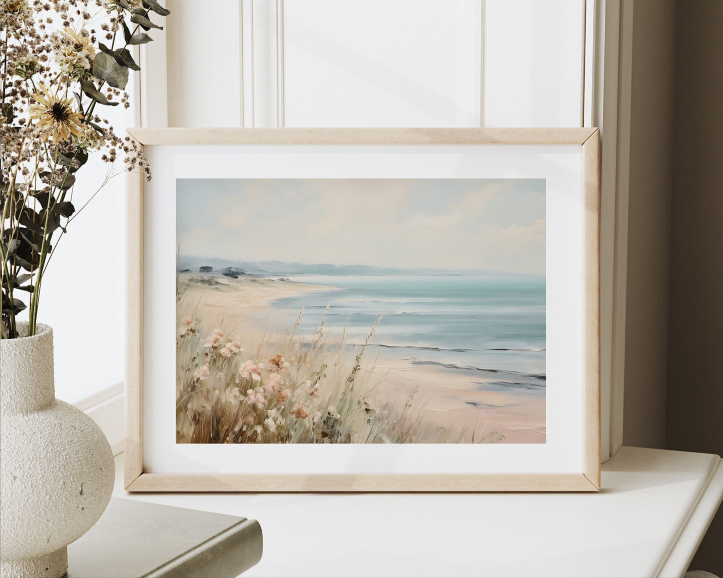 Coastal Beach Flowers Printable Wall Art