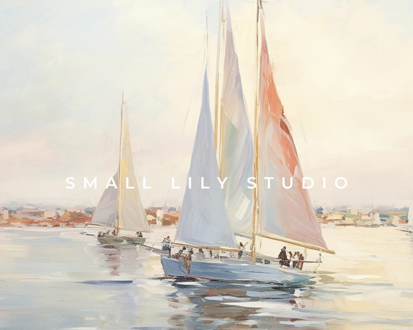 Summer Sailboats Printable Wall Art