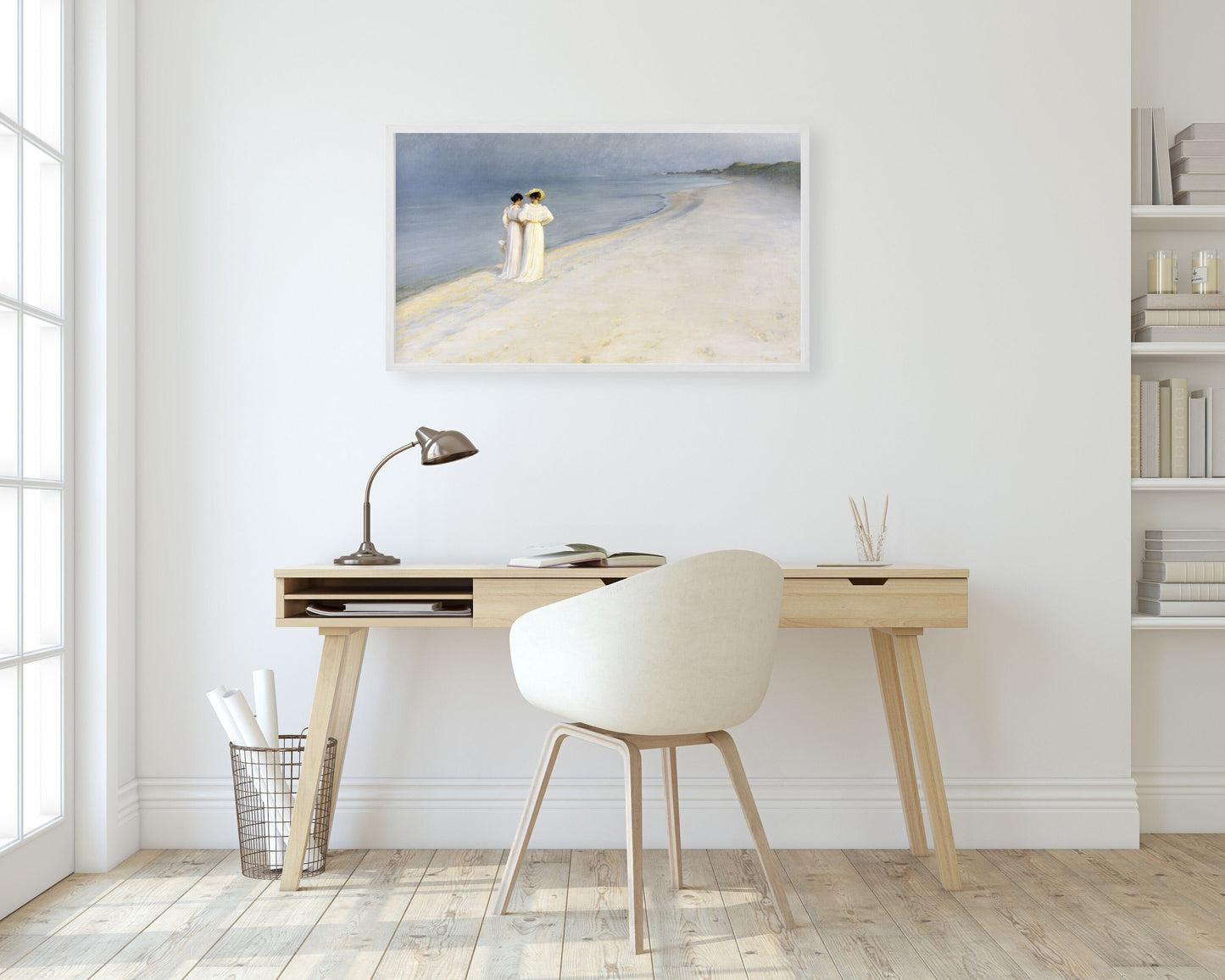 Women On Beach Frame TV Art