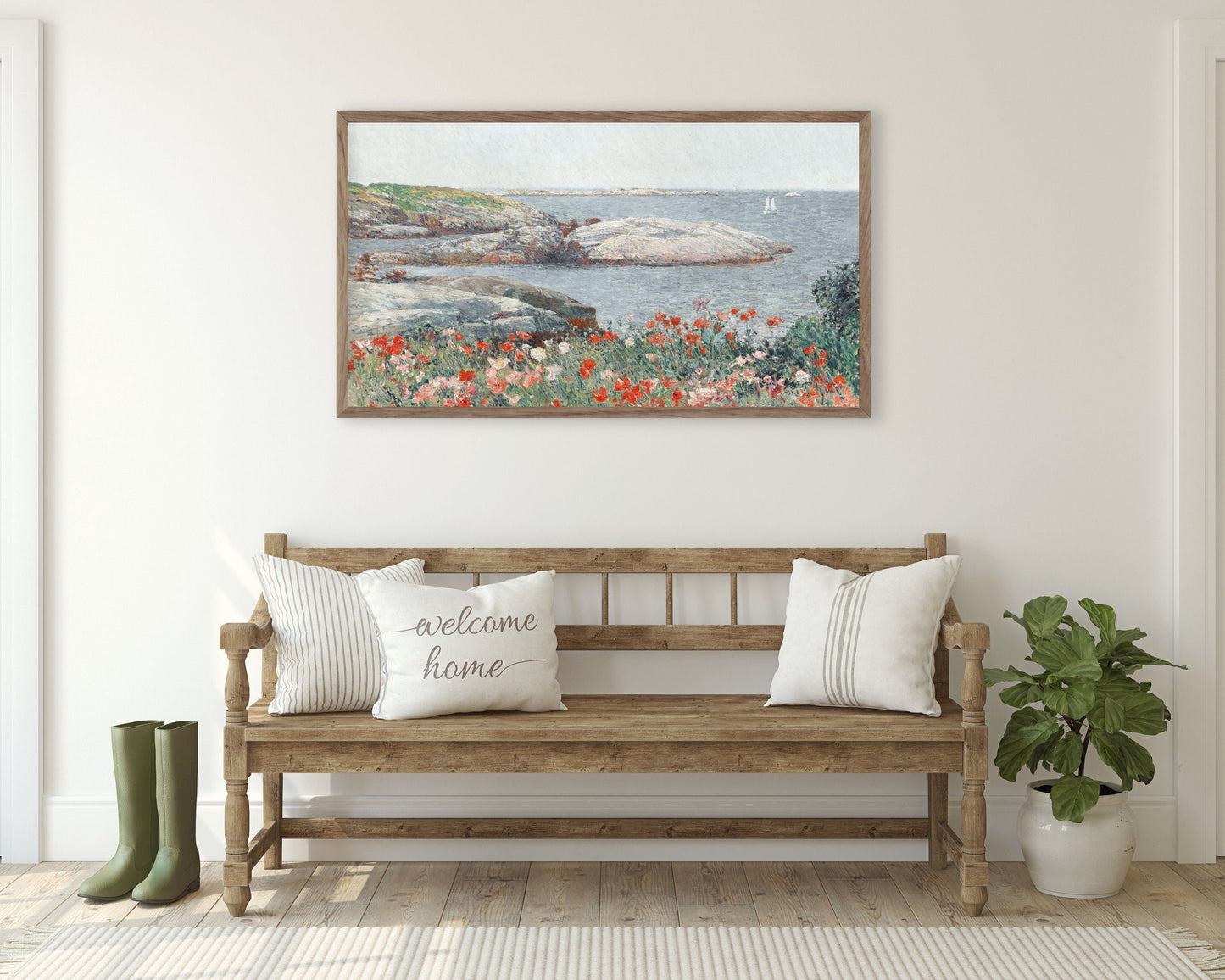 Poppies By The Sea Frame TV Art