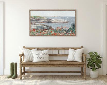 Poppies By The Sea Frame TV Art