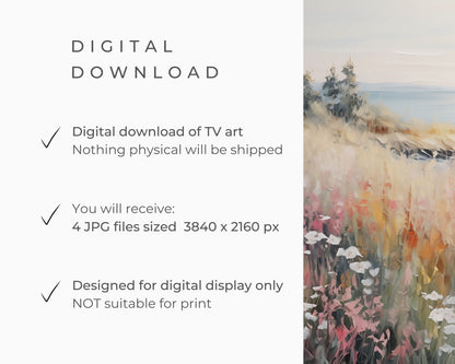 Summer Coastal Frame TV Art Bundle