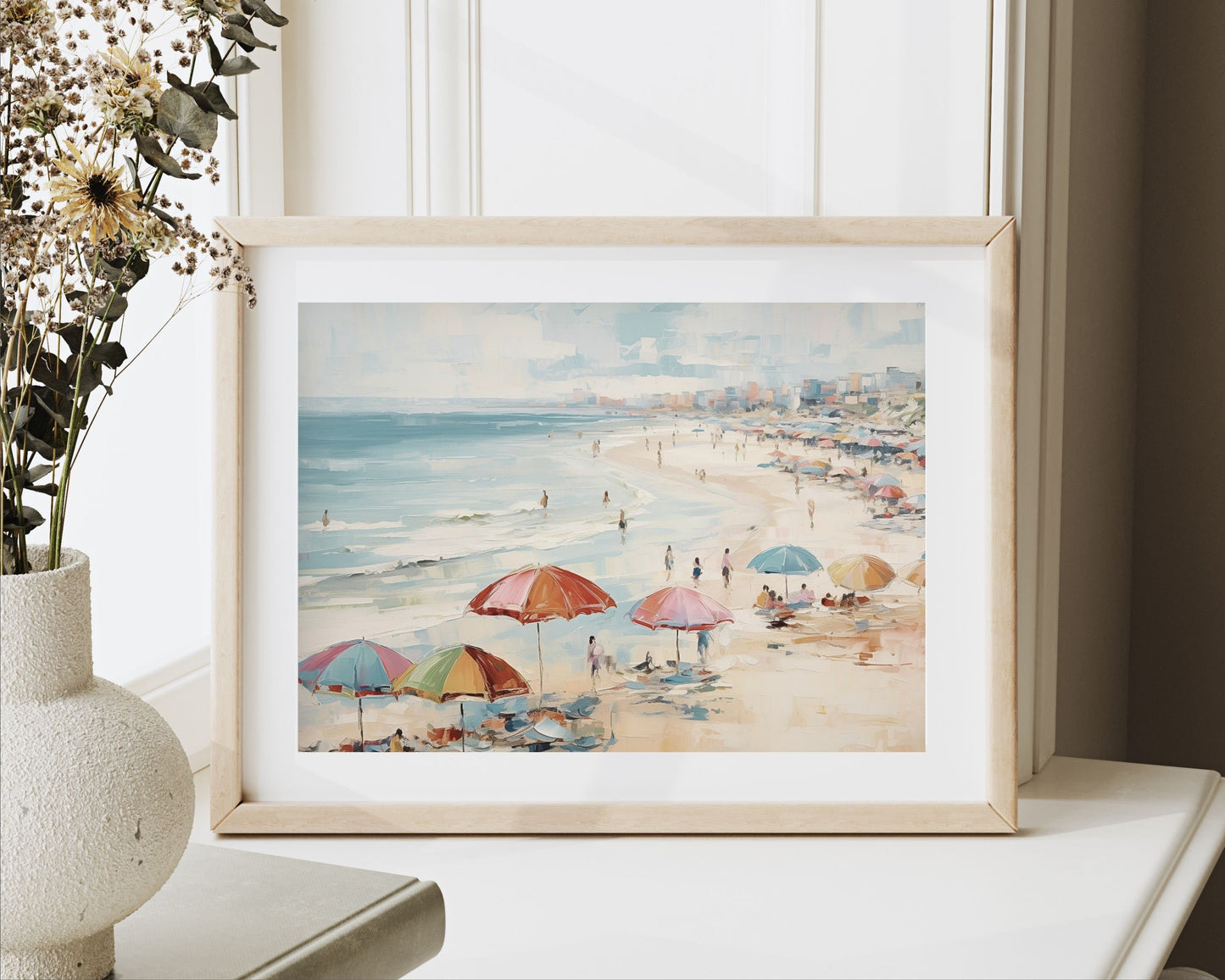 Summer Beach Umbrellas Printable Wall Art