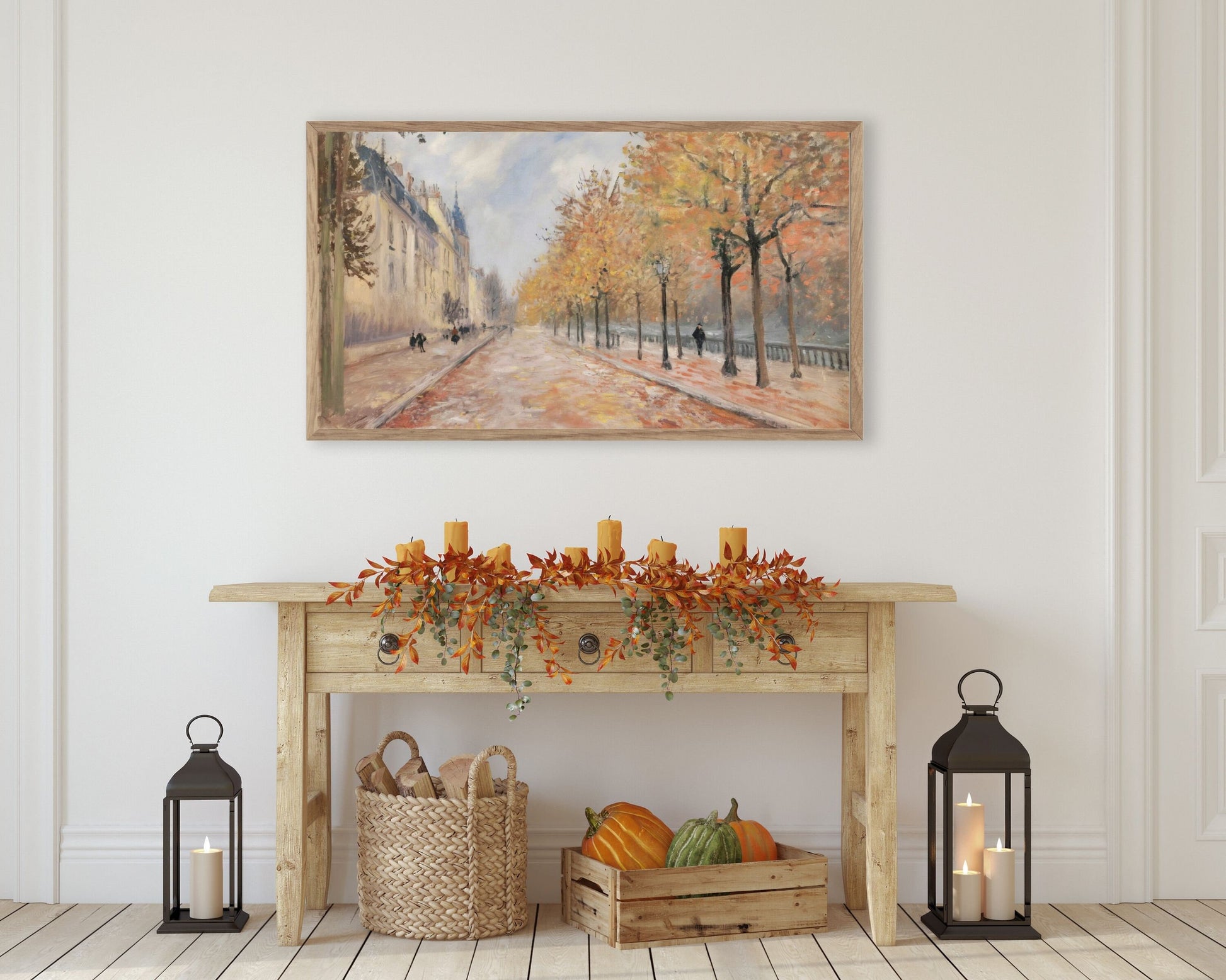 Fall Trees in Paris Frame TV Art