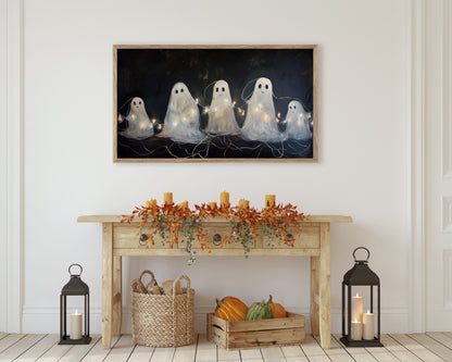 a picture of a group of ghost on a table
