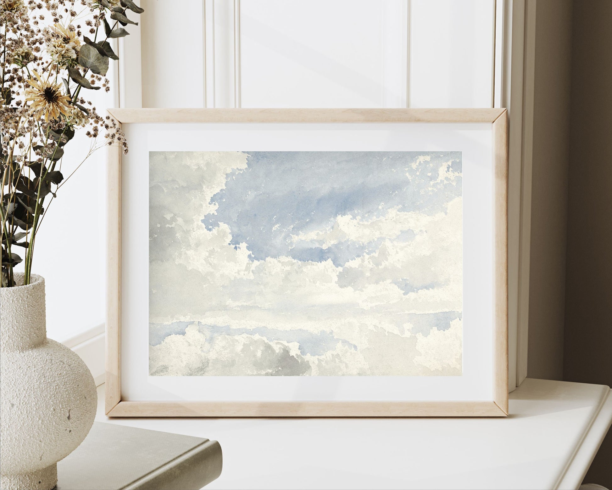 Clouds and Blue Sky Printable Wall Art