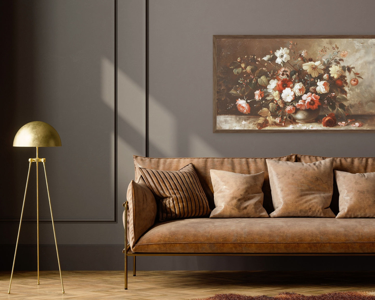 Moody Fall Florals Frame TV Art