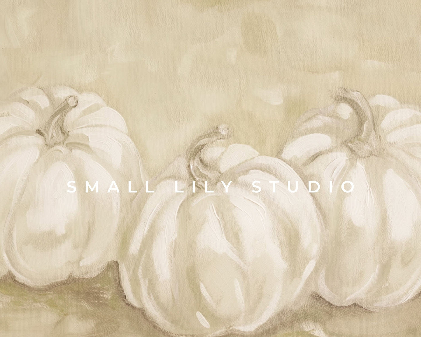 White Pumpkins Still Life Frame TV Art