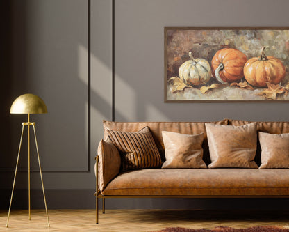 Rustic Pumpkins Fall Frame TV Art