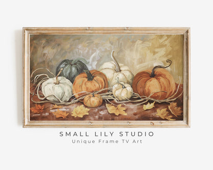 Pumpkin Harvest Painting Frame TV Art