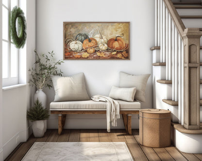 Pumpkin Harvest Painting Frame TV Art