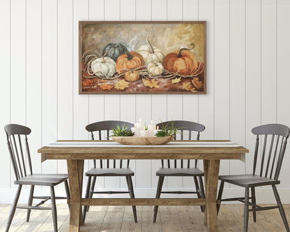 Pumpkin Harvest Painting Frame TV Art