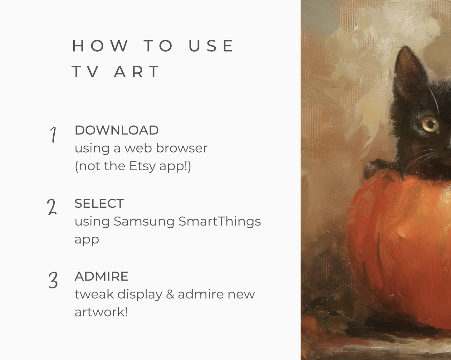 a painting of a black cat sitting inside of a pumpkin