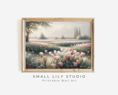 Tulip Landscape Printable Wall Art