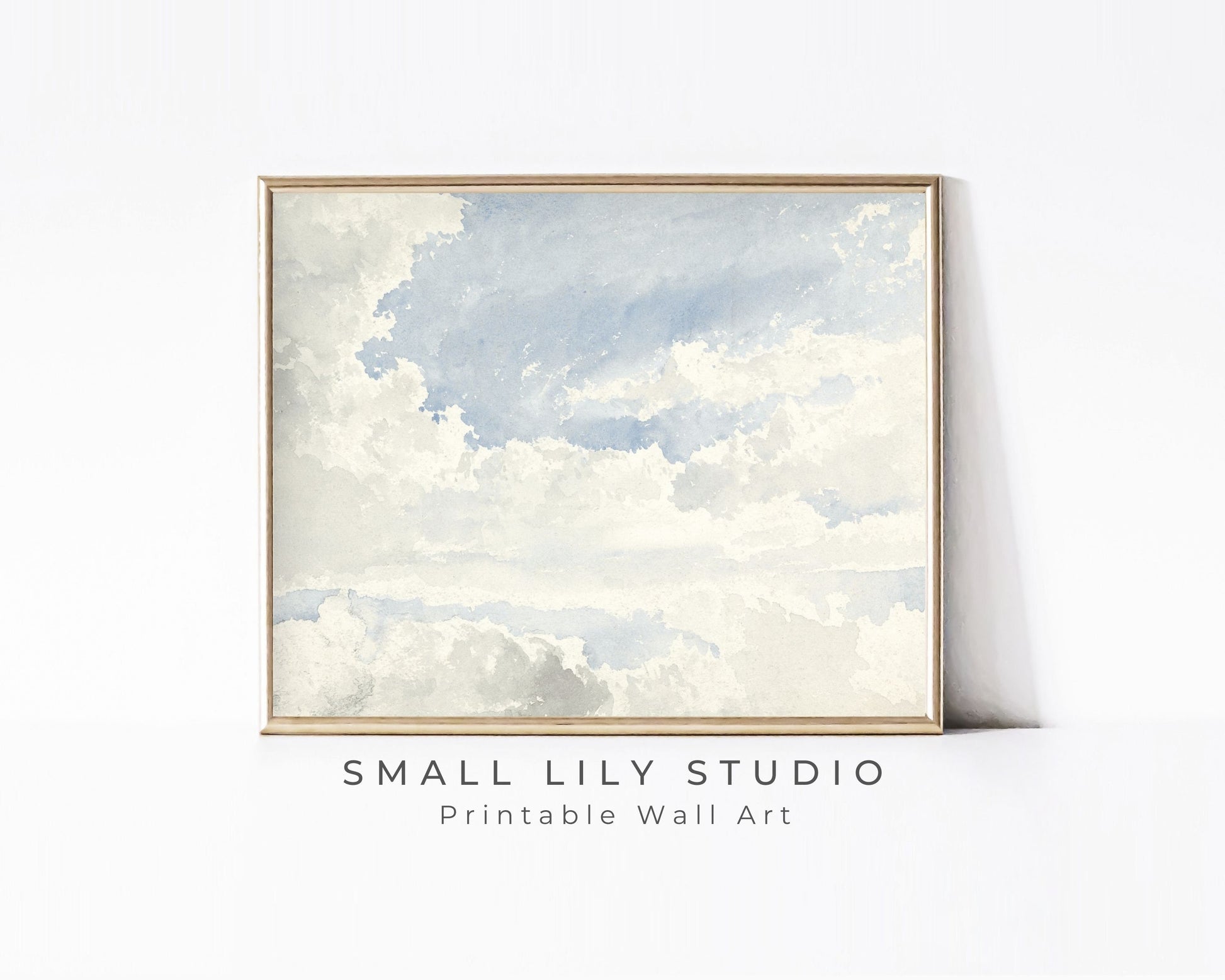 Clouds and Blue Sky Printable Wall Art