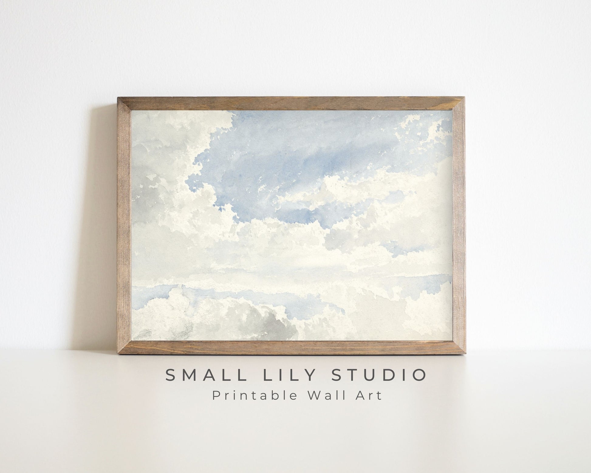 Clouds and Blue Sky Printable Wall Art