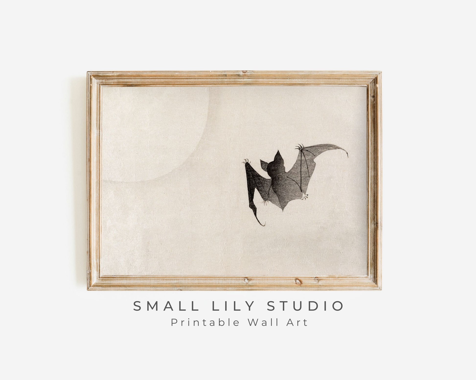 Halloween Black Bat Printable Wall Art
