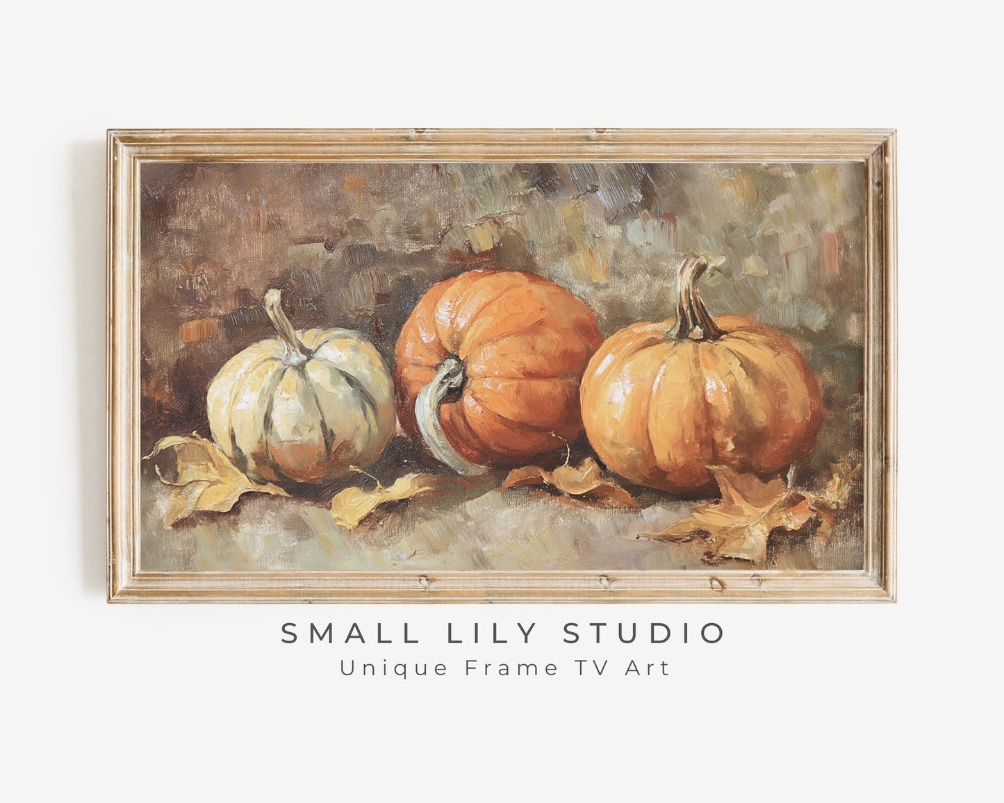 Rustic Pumpkins Fall Frame TV Art