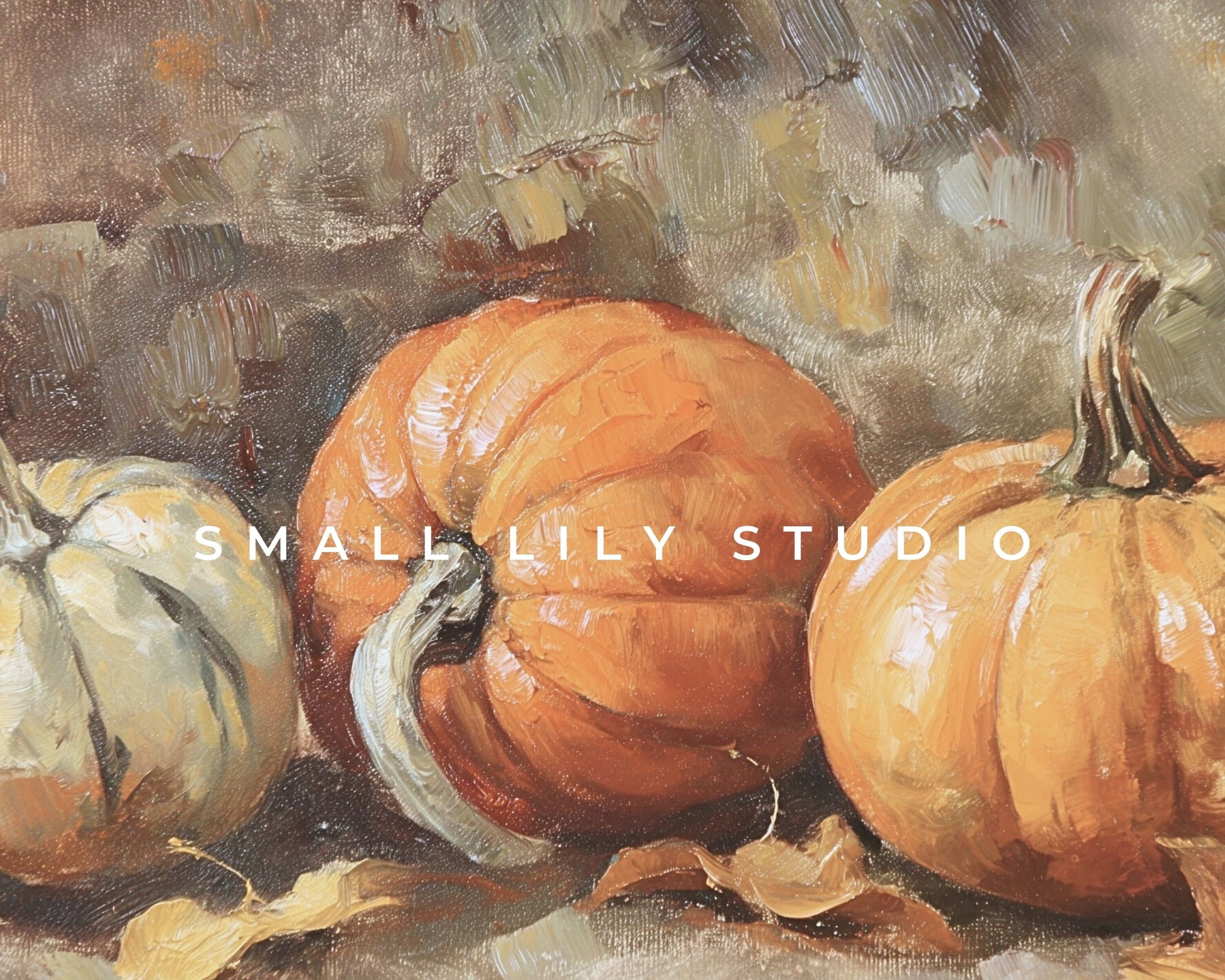 Rustic Pumpkins Fall Frame TV Art