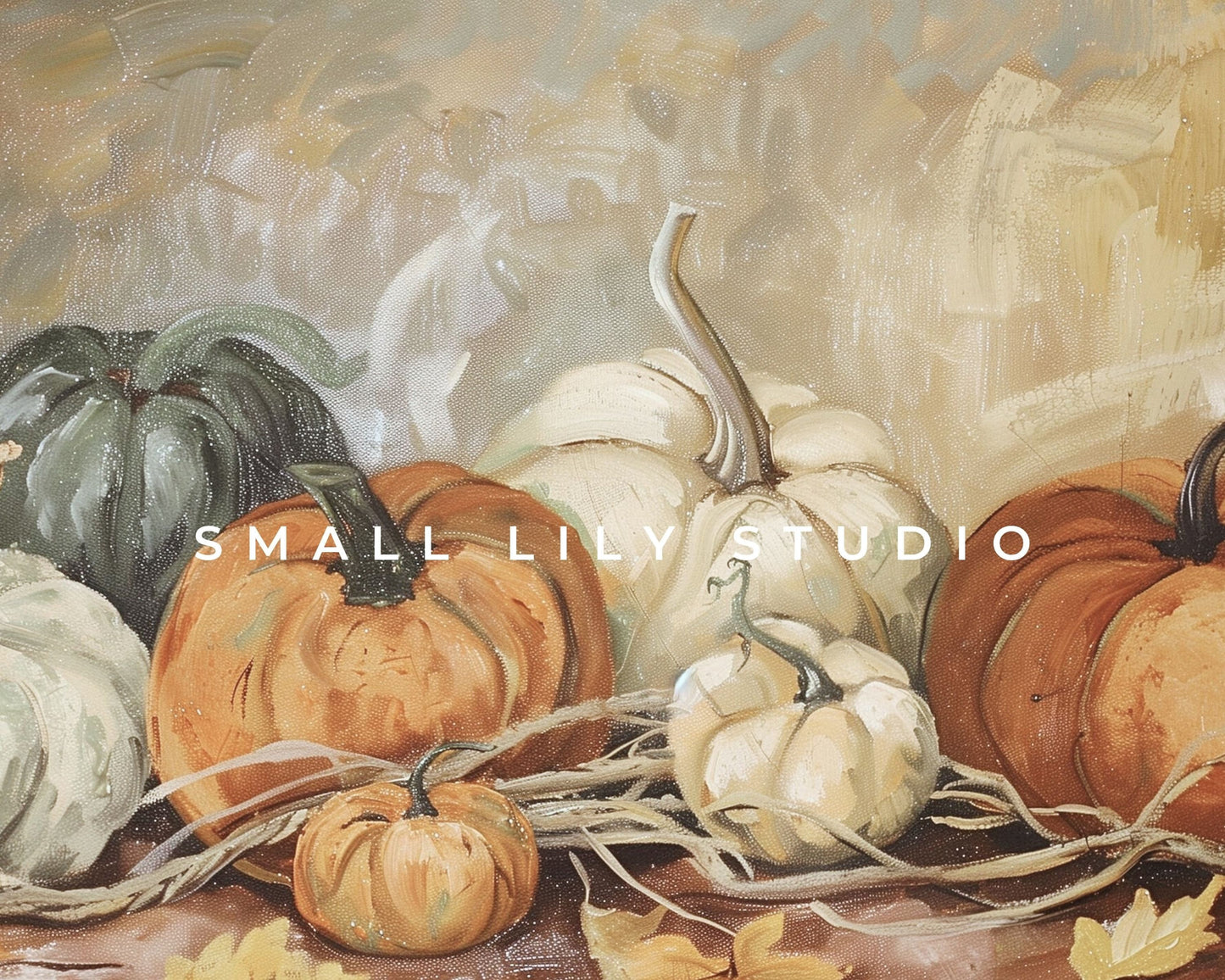 Pumpkin Harvest Painting Frame TV Art