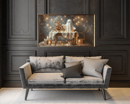 Ghost Decorating For Christmas Frame TV Art