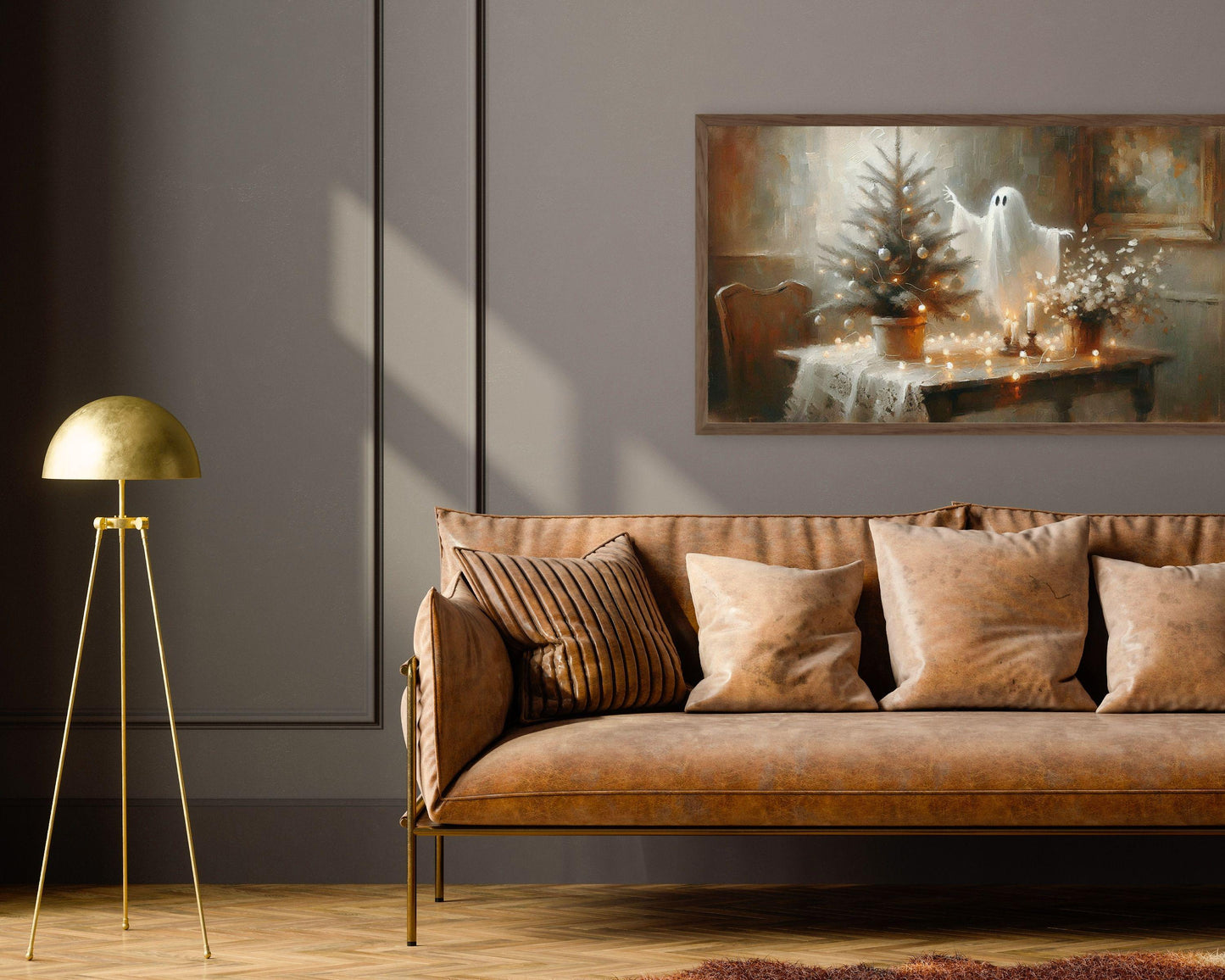 Ghost in the Christmas Spirit Frame TV Art