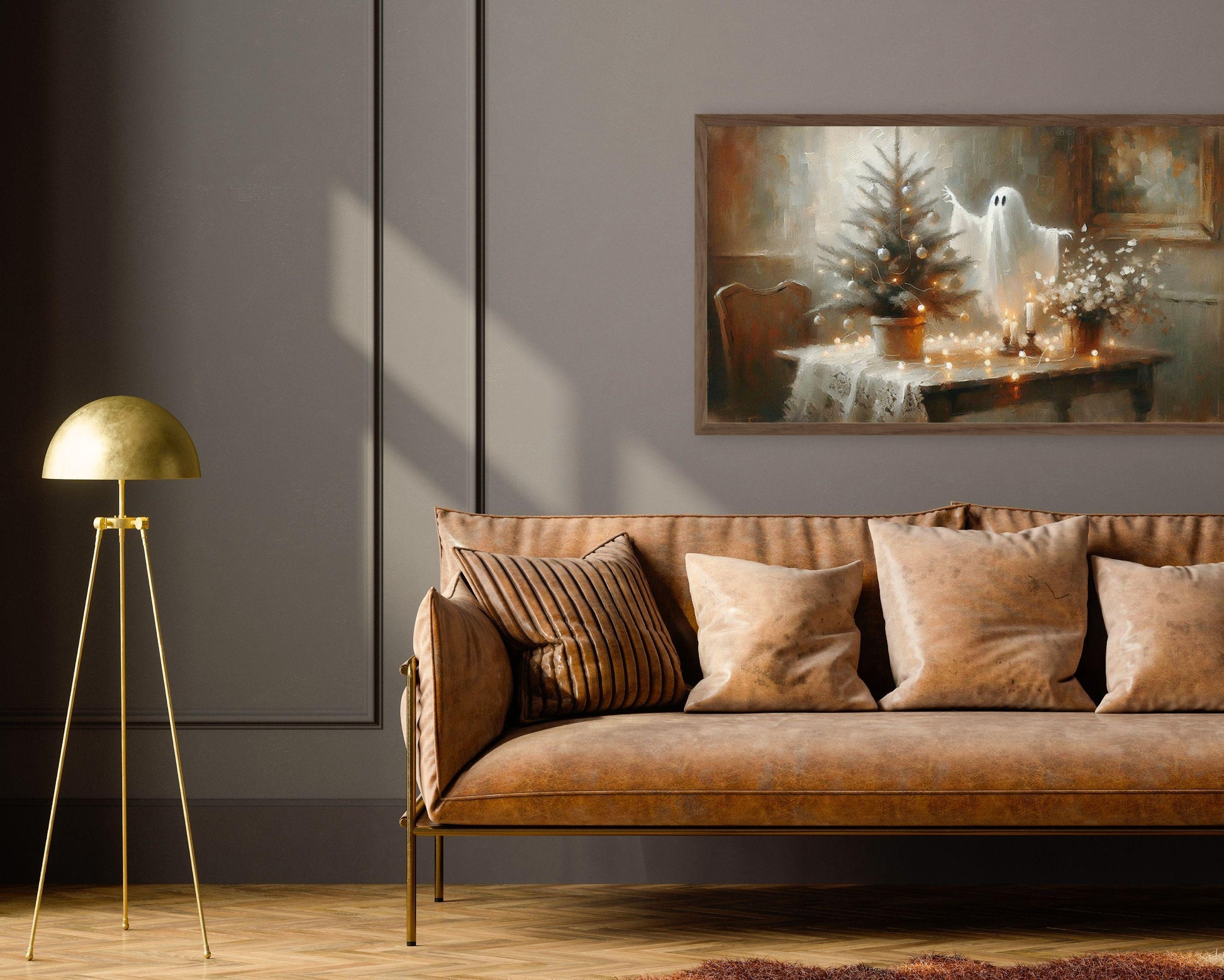 Ghost in the Christmas Spirit Frame TV Art