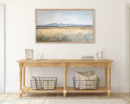 Minimalist Country Landscape Frame TV Art