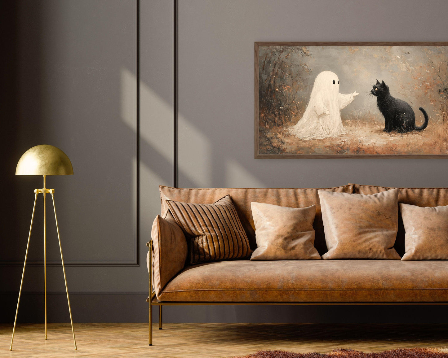 Halloween Frame TV Art Spooky Ghost Set of 16