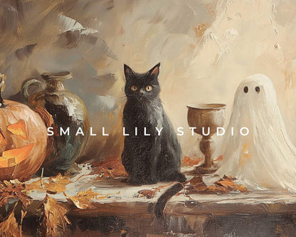 Halloween Frame TV Art Spooky Ghost Set of 16